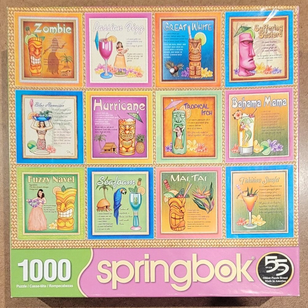 COCKTAIL PARTY by Springbok Tiki JIGSAW PUZZLE 1000 pieces - Picture 3 of 8